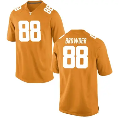 Orange Charlie Browder Youth Tennessee Volunteers College Jersey - Replica